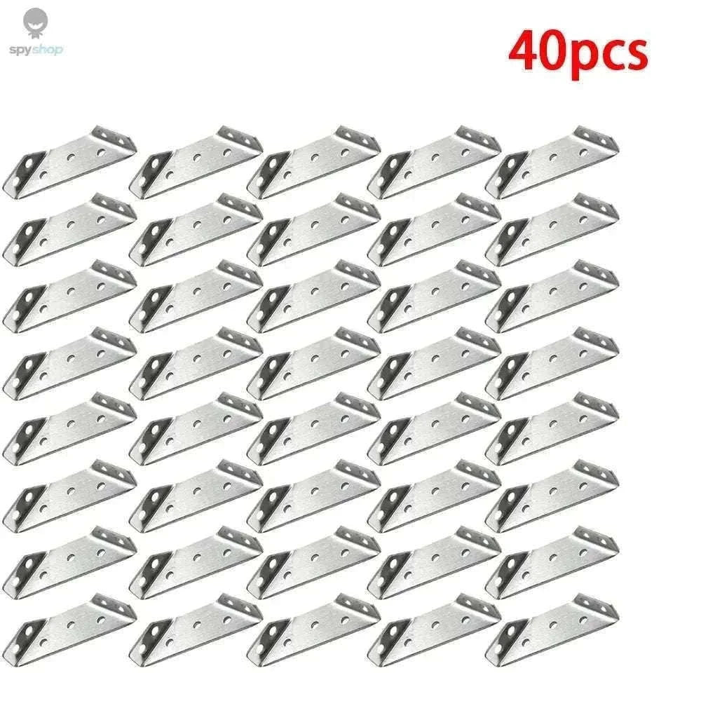 Stainless Steel Corner Brackets for Strong Furniture Support-20pc