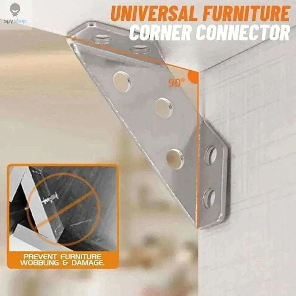 Stainless Steel Corner Brackets for Strong Furniture Support-20pc