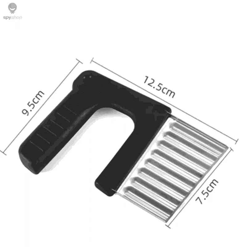 Stainless Steel Crinkle Cutter Knife for Wavy Fruit and Veggie Slices-Potato Wave Knife