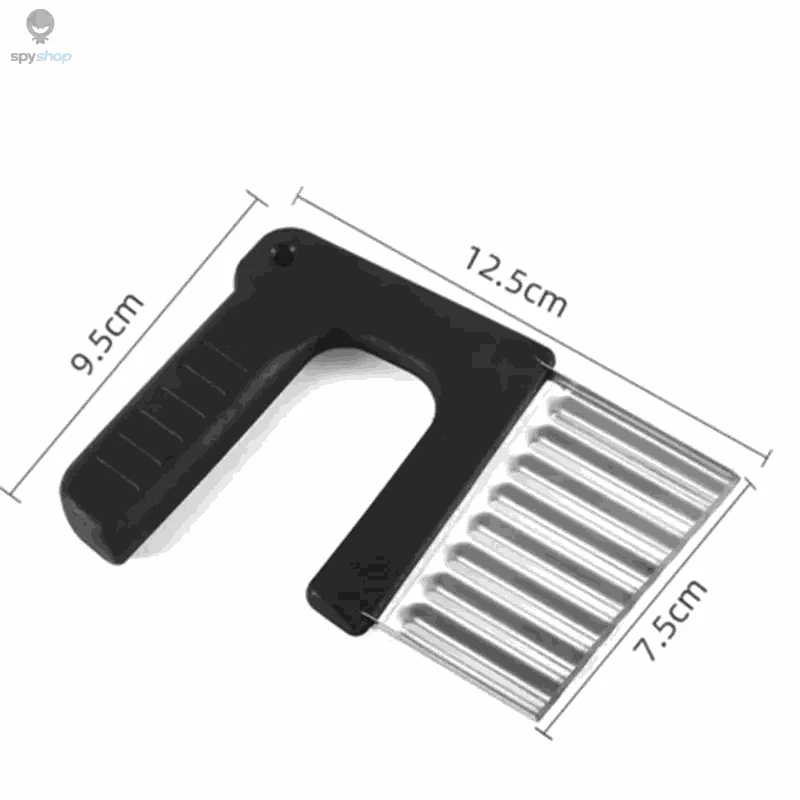 Stainless Steel Crinkle Cutter Knife – Wavy Slicer for Vegetables and Fruits-Potato Wave Knife