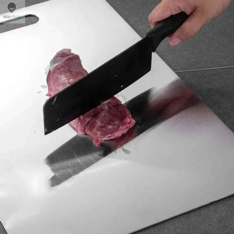 Stainless Steel Cutting Board – Hygienic, Durable, Double‑Sided Prep Surface-24x15cm