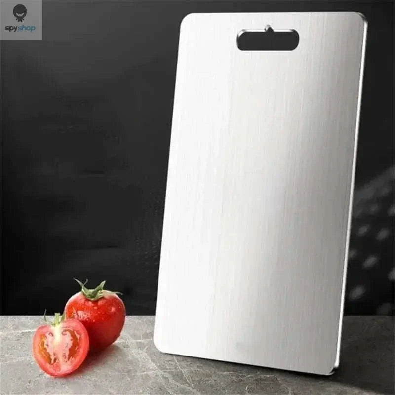 Stainless Steel Cutting Board – Hygienic, Durable, Double‑Sided Prep Surface-24x15cm