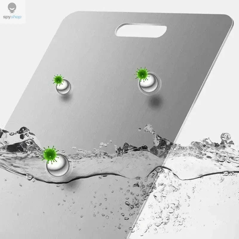 Stainless Steel Cutting Board – Hygienic, Durable, Double‑Sided Prep Surface-24x15cm