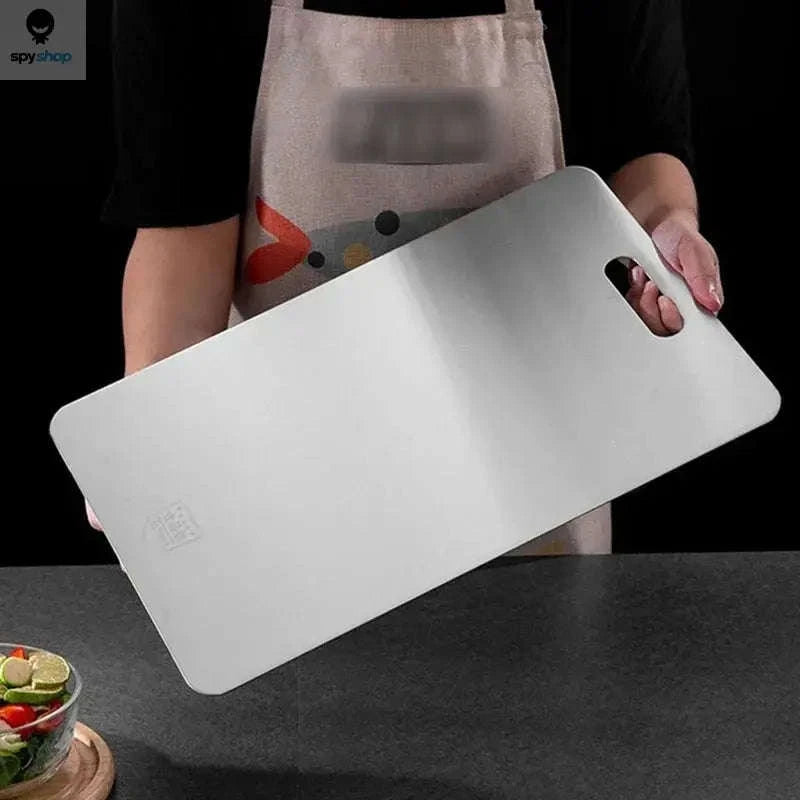 Stainless Steel Cutting Board – Hygienic, Durable, Double‑Sided Prep Surface-24x15cm