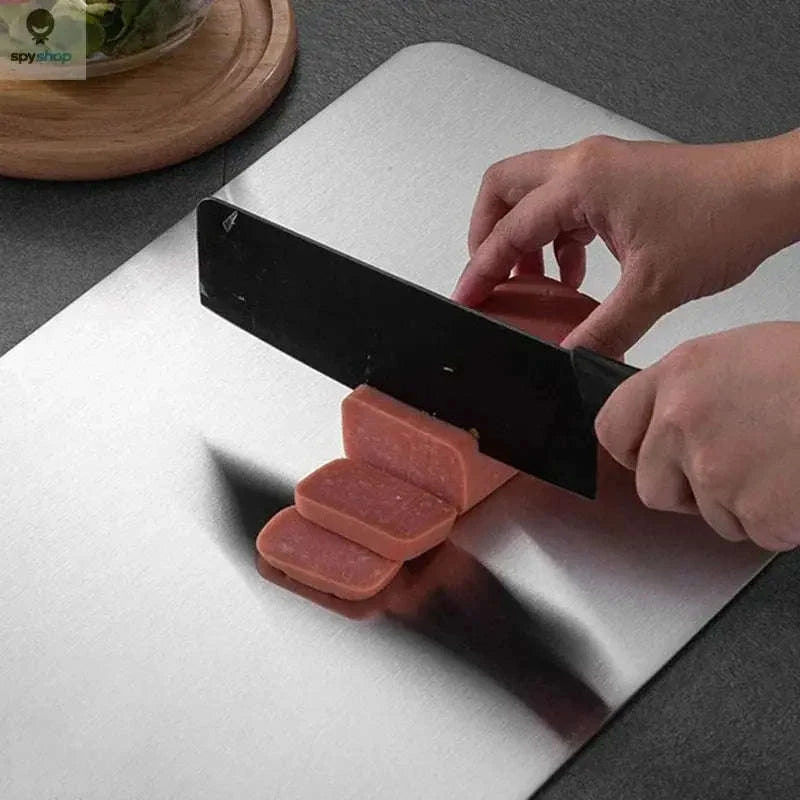 Stainless Steel Cutting Board – Hygienic, Durable, Double‑Sided Prep Surface-24x15cm