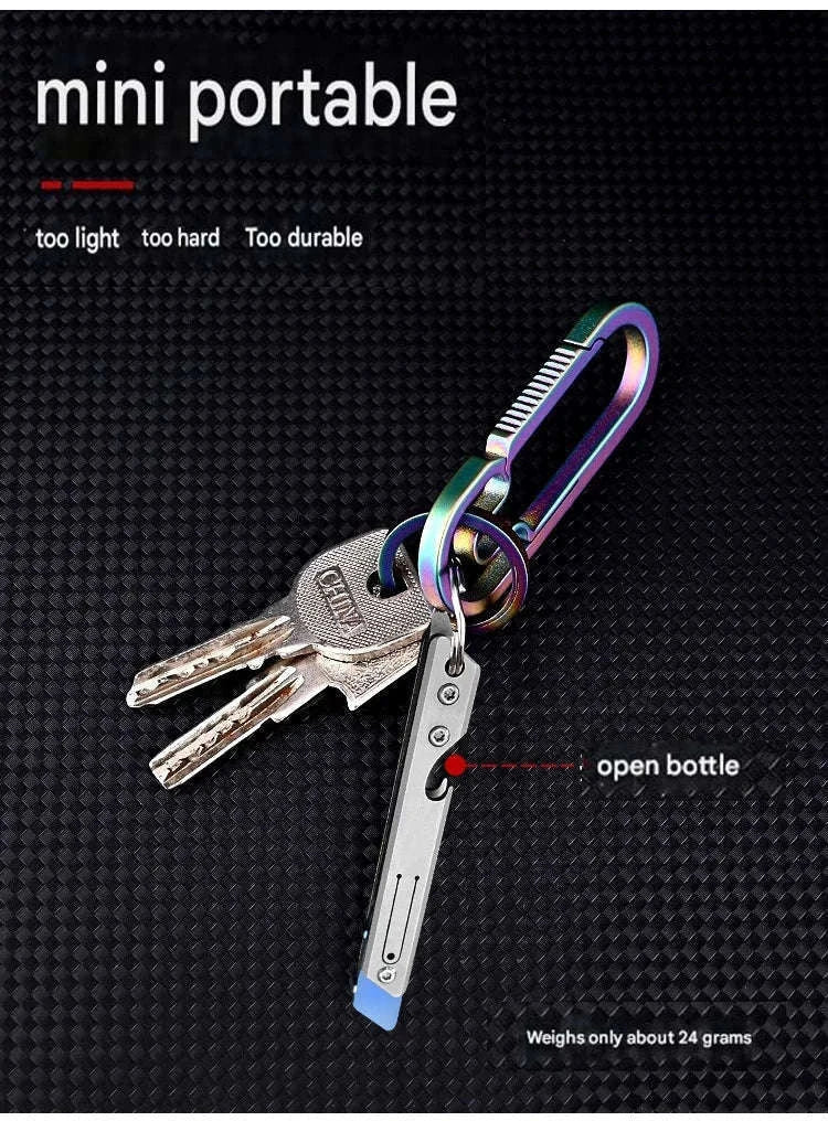 Stainless Steel Fast-Open Mini Scalpel Bottle Opener Knife-ONLY 10 BLADES-12