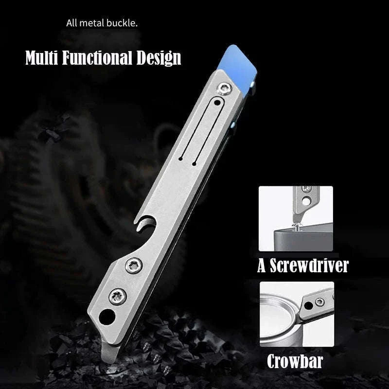 Stainless Steel Fast-Open Mini Scalpel Bottle Opener Knife-ONLY 10 BLADES-12