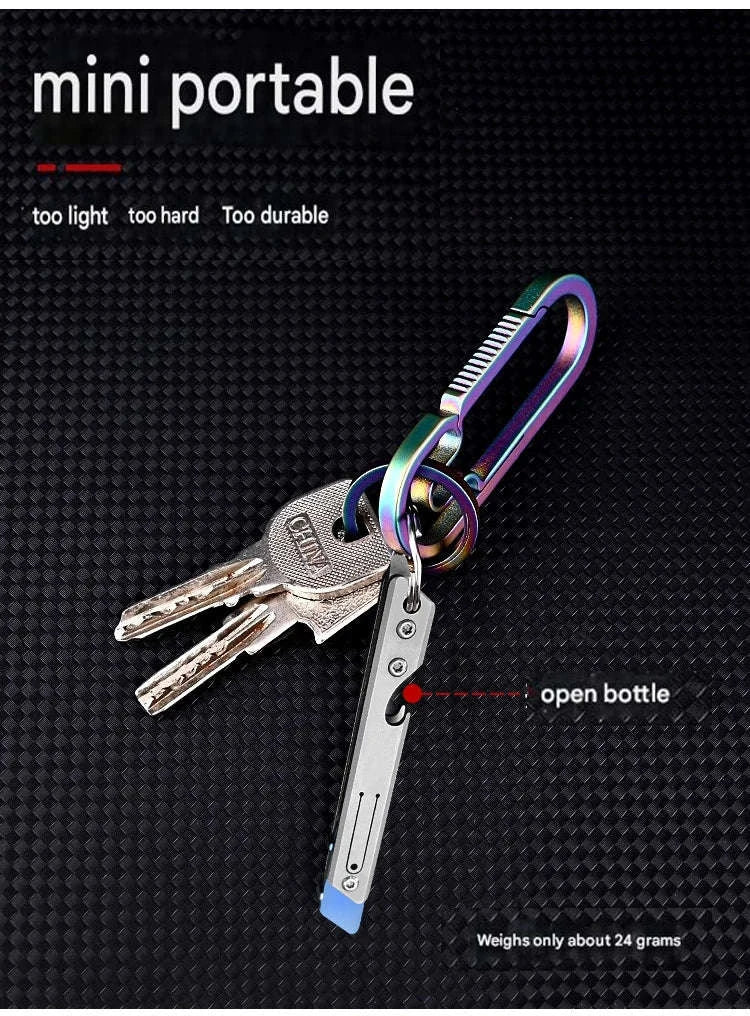 Stainless Steel Fast‑Open Scalpel Mini Bottle Opener Knife-ONLY 10 BLADES-12
