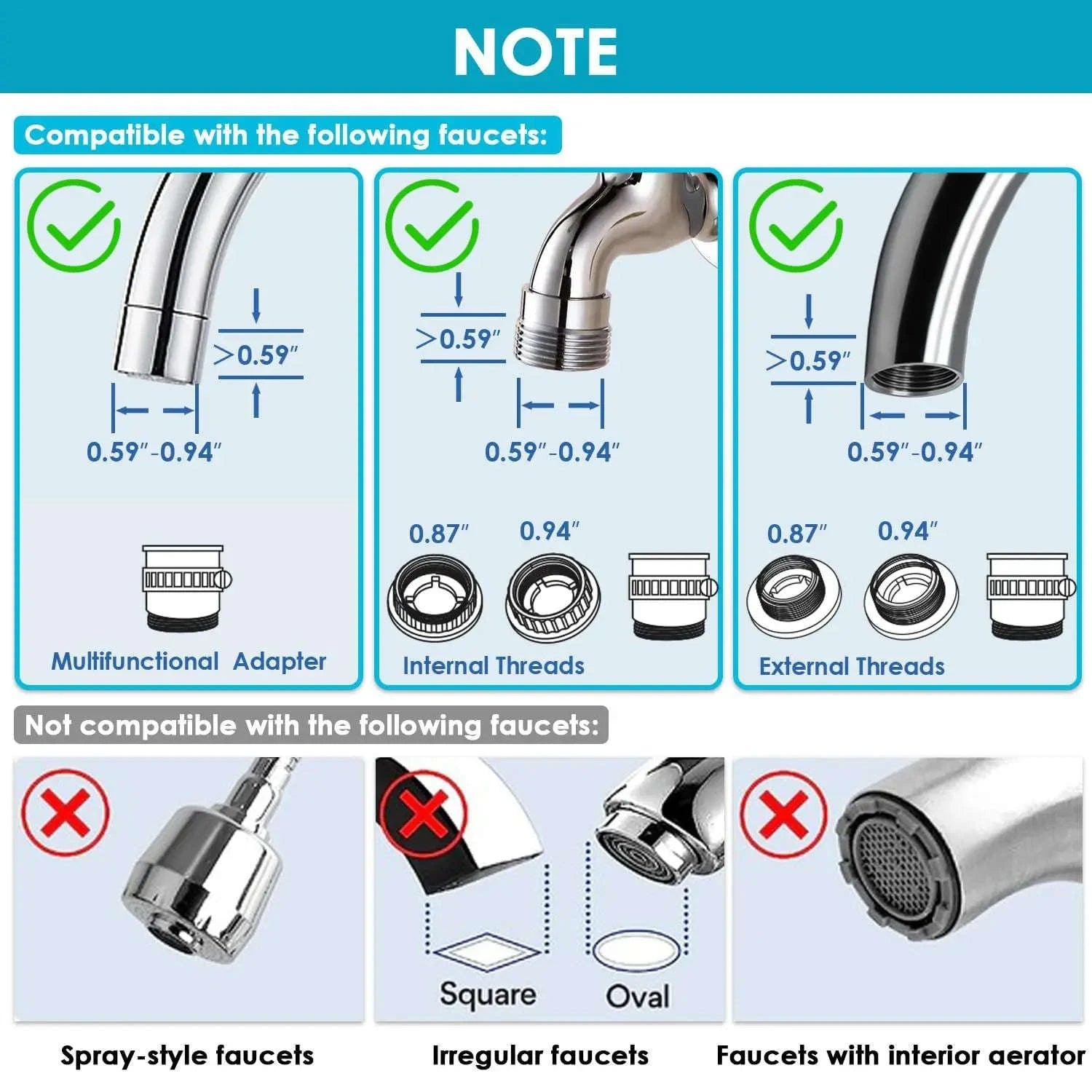 Stainless Steel Faucet Water Filter Purifier System, NSF Certified-Light Grey