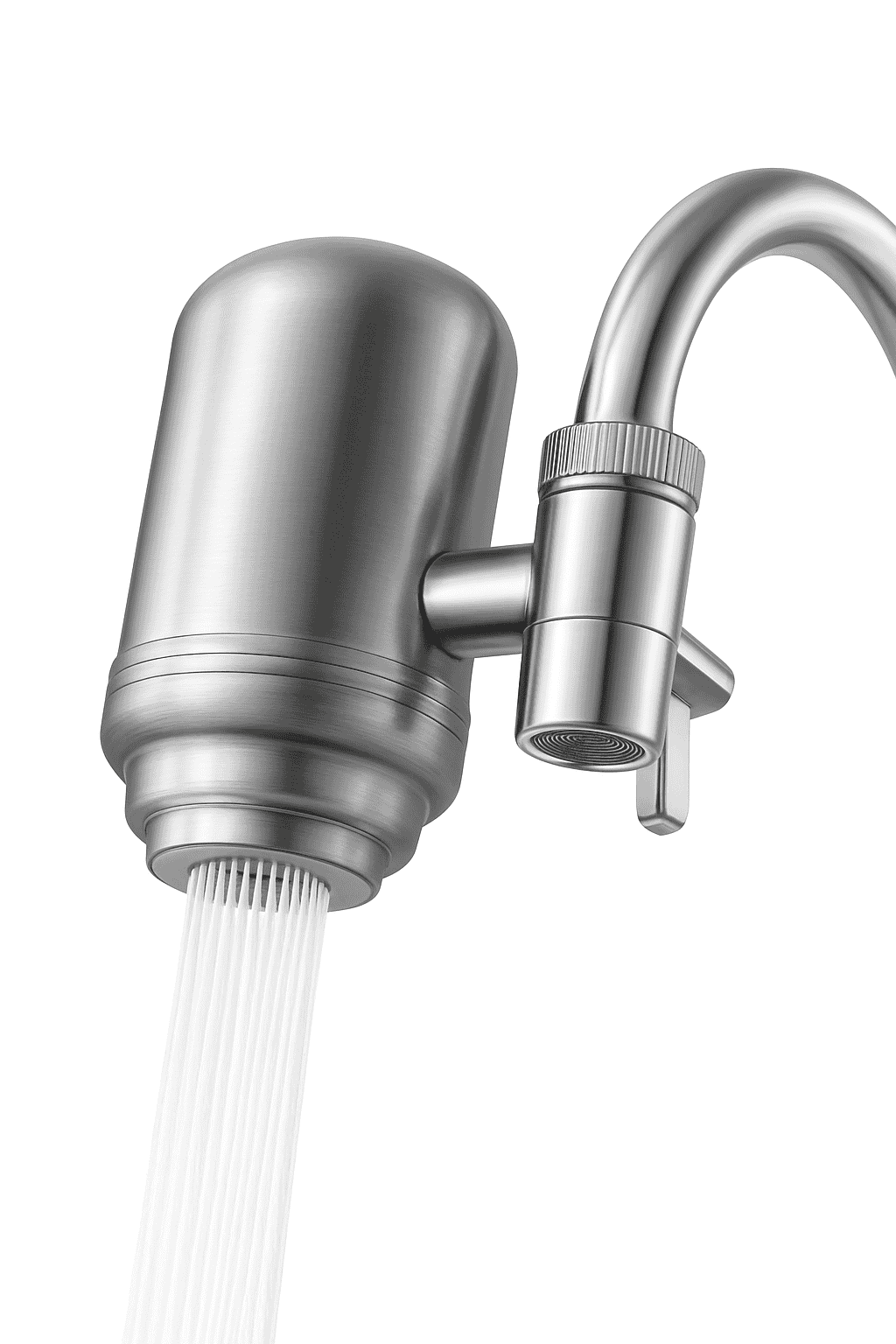 Stainless Steel Faucet Water Filter Purifier System, NSF Certified-Light Grey