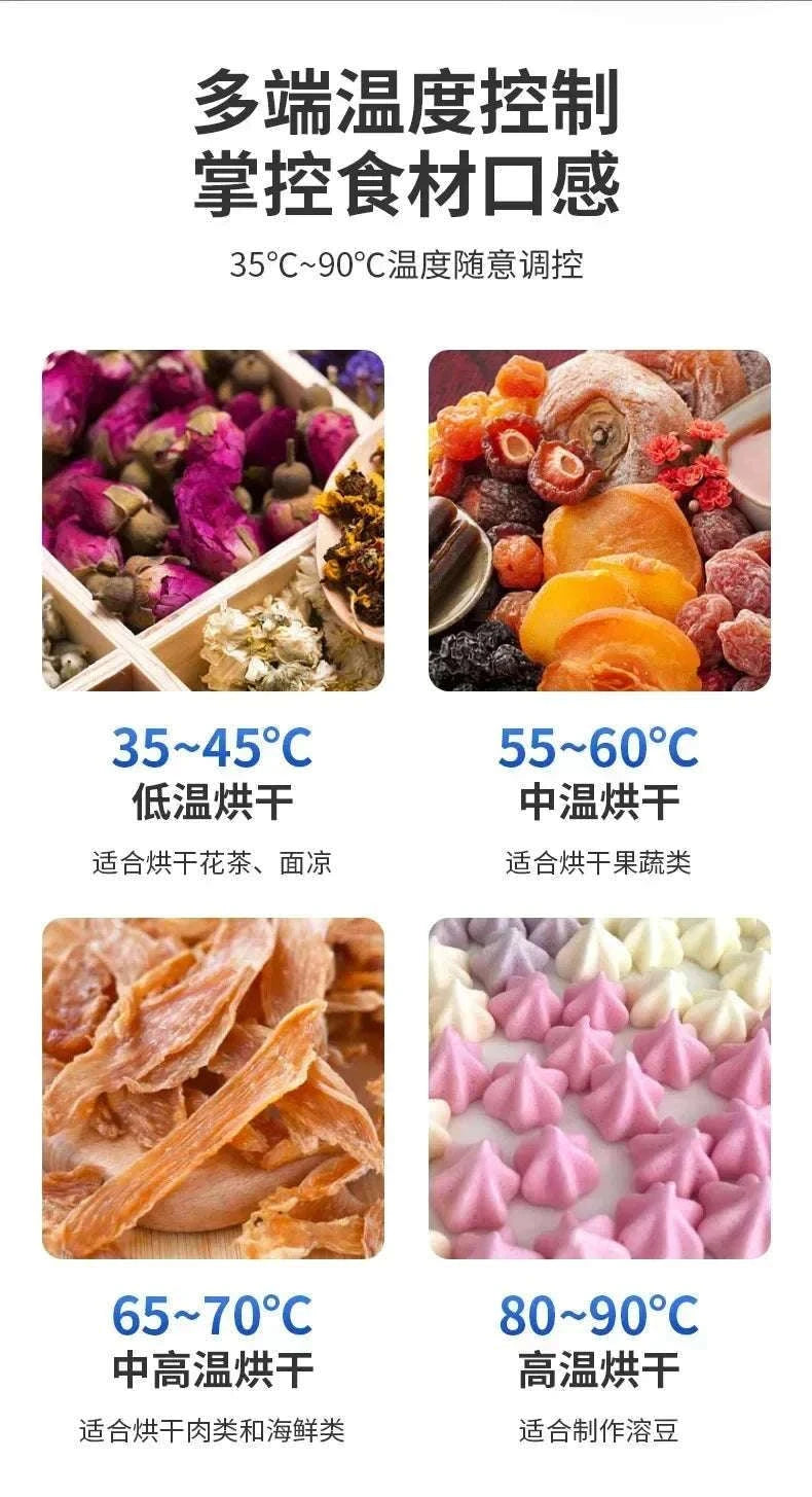 Stainless Steel Food Dehydrator with 12 Layers and Touch Control-6 layers / US