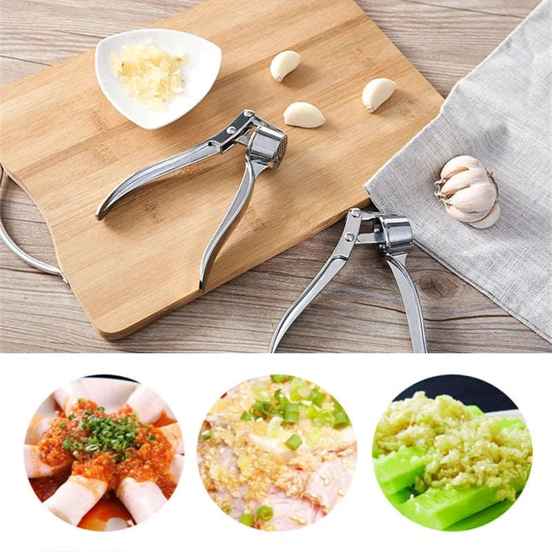 Stainless Steel Garlic Press Crusher Mincer-A