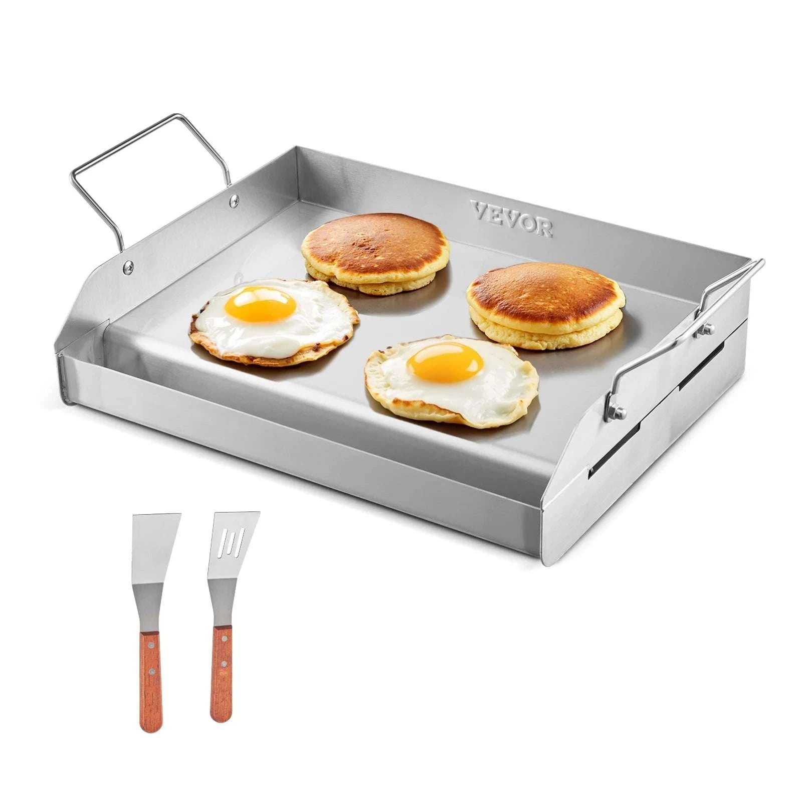 Stainless Steel Grill Griddle Plate Flat Top for BBQ & Camping-25x16 inch / spain