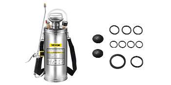 Stainless Steel Hand Pump Sprayer 4–12L Garden & Cleaning Tool-8L 2Gal / CZECH REPUBLIC