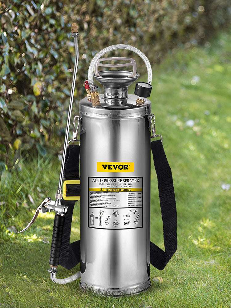 Stainless Steel Hand Pump Sprayer 4–12L Garden & Cleaning Tool-8L 2Gal / CZECH REPUBLIC