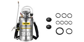 Stainless Steel Hand Pump Sprayer 4–12L Garden & Cleaning Tool-8L 2Gal / CZECH REPUBLIC