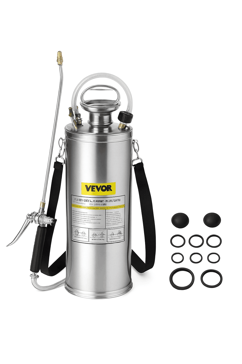 Stainless Steel Hand Pump Sprayer 4–12L Garden & Cleaning Tool-8L 2Gal / CZECH REPUBLIC