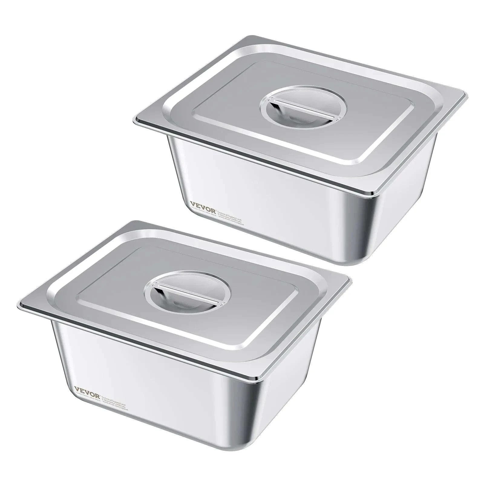Stainless Steel Hotel Pan 1/2 Size 2.5-Inch Deep 4-Pack-6inch 2pcs / spain