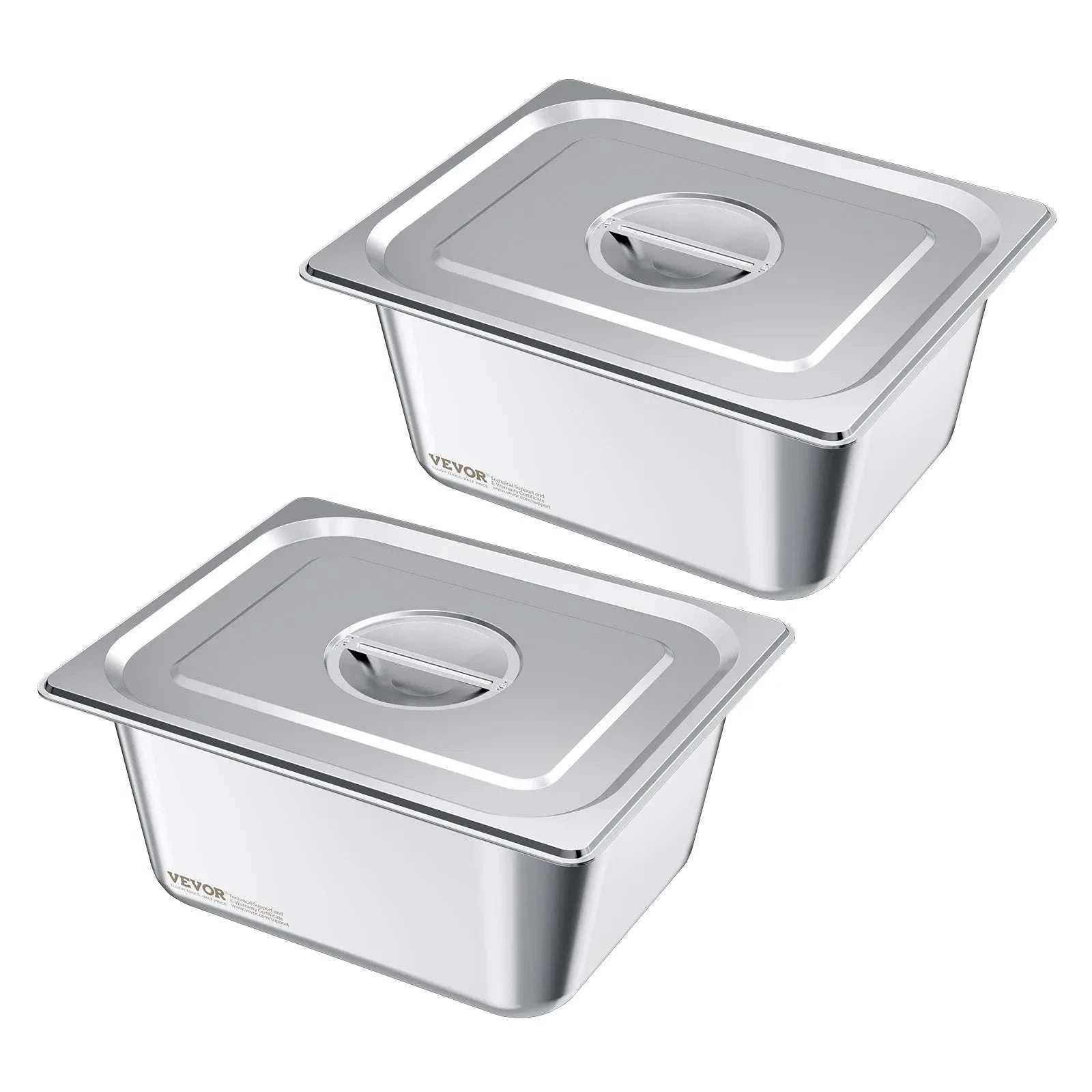 Stainless Steel Hotel Pan 1/2 Size Steam Table Pans Set-6pcs 4inch / france