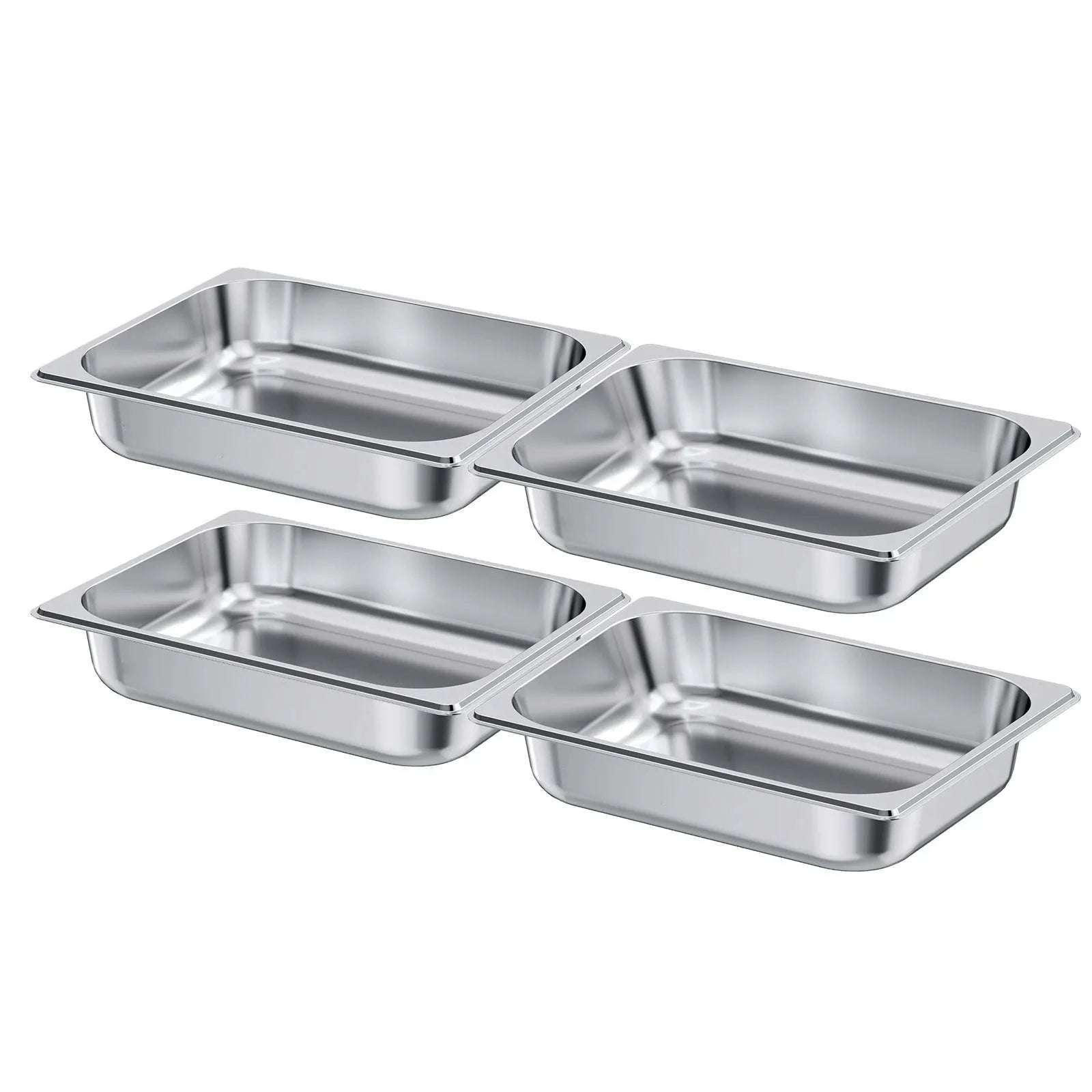 Stainless Steel Hotel Pan 1/2 Size Steam Table Pans Set-6pcs 4inch / france