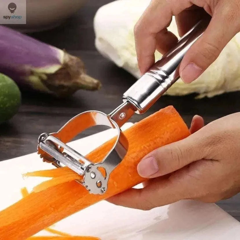 Stainless Steel Julienne Peeler for Fast, Clean Vegetable Prep-Default Title