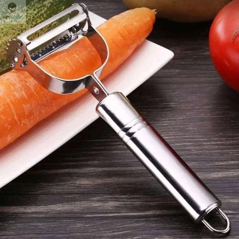 Stainless Steel Julienne Peeler for Fast, Clean Vegetable Prep-Default Title