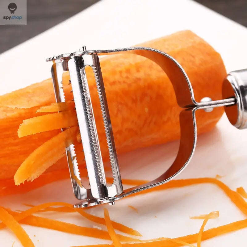 Stainless Steel Julienne Peeler for Fast, Clean Vegetable Prep-Default Title