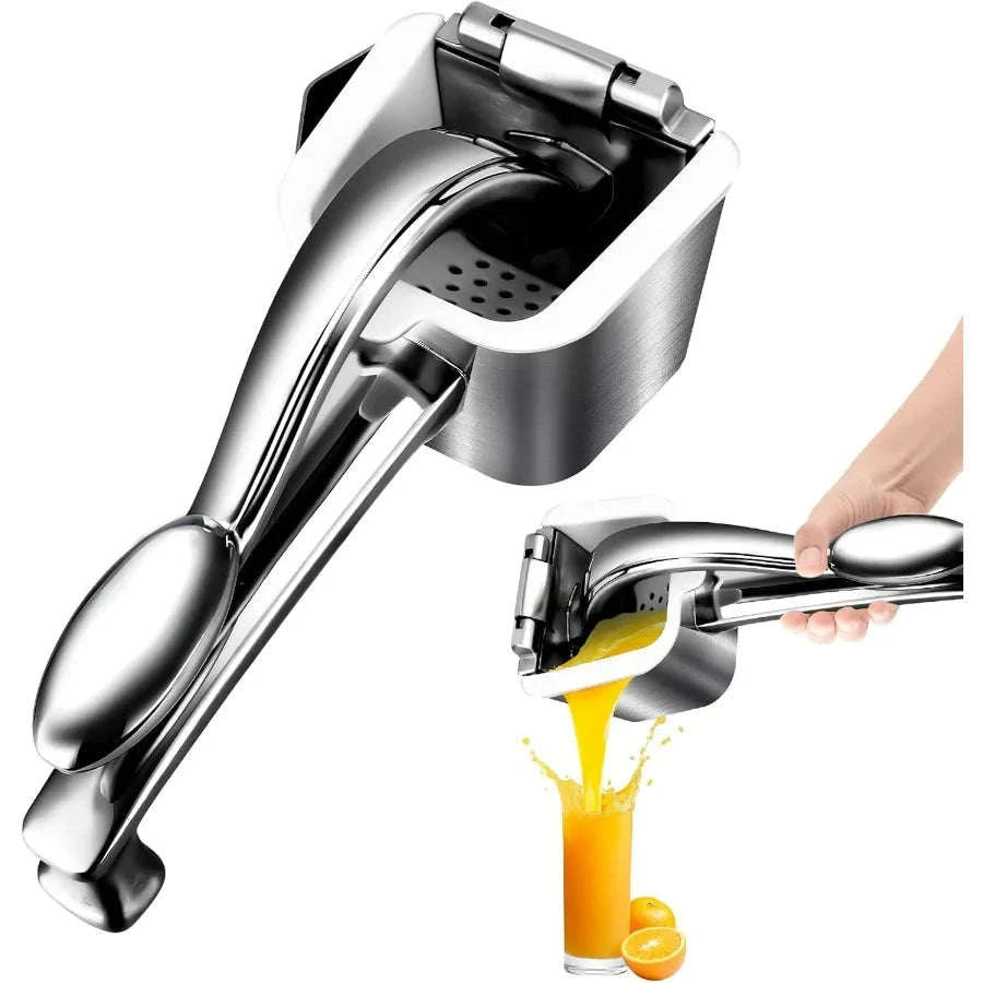 Stainless Steel Manual Citrus Juicer Press with Non-Slip Grip-United States