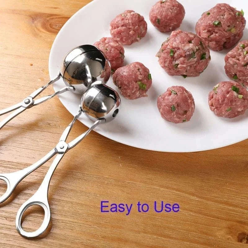 Stainless Steel Meat Ball Maker Tool for Easy Round Meatballs & Rice Balls-S