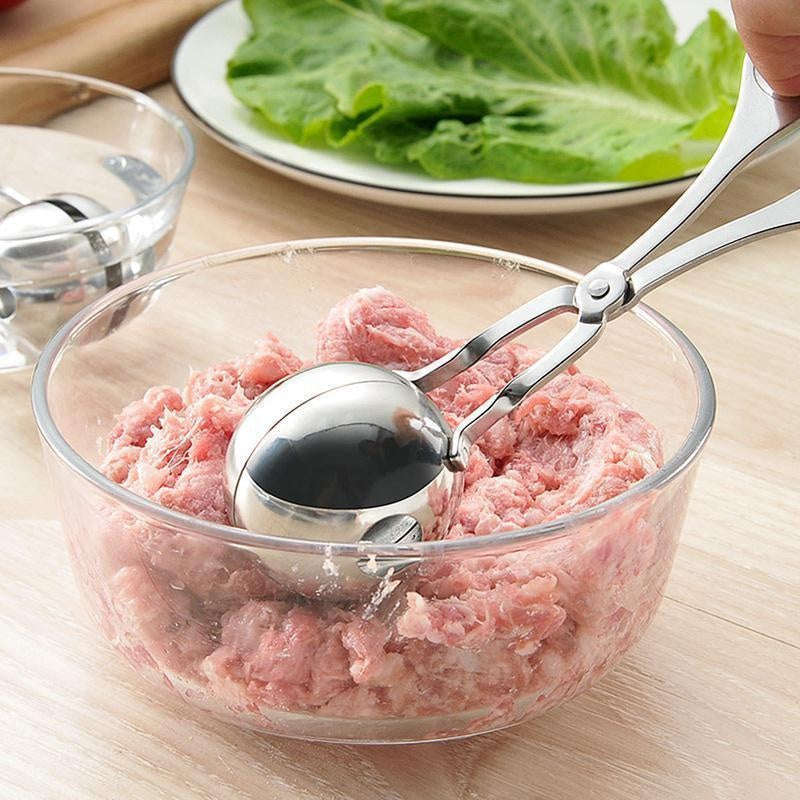 Stainless Steel Meat Ball Maker Tool for Easy Round Meatballs & Rice Balls-S