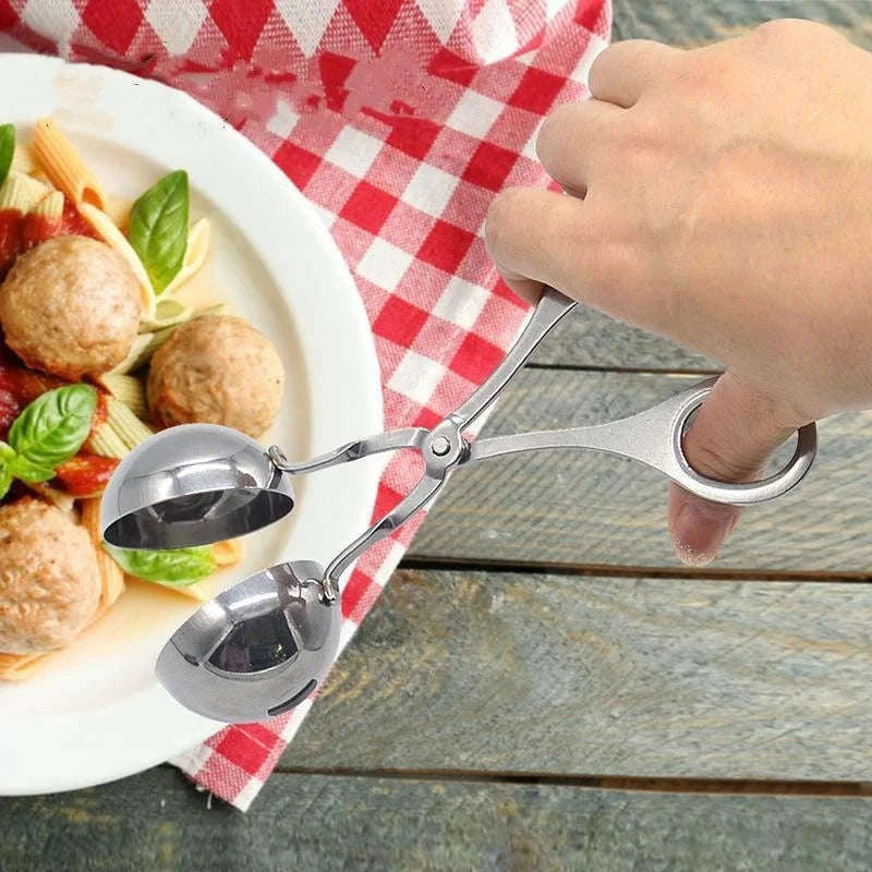 Stainless Steel Meat Ball Maker Tool for Easy Round Meatballs & Rice Balls-S
