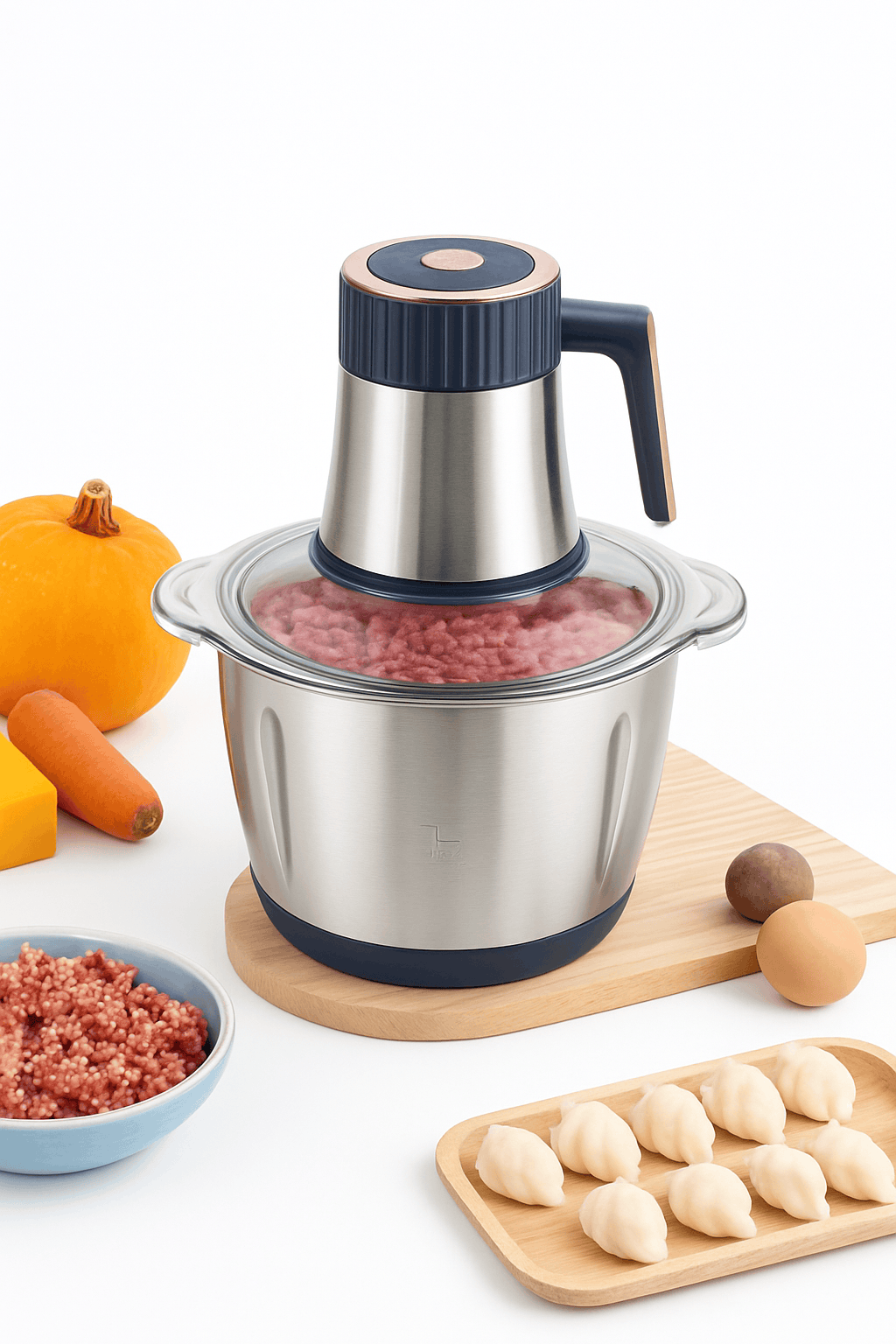 Stainless Steel Meat Grinder and Vegetable Chopper-United States / light green / US|110 V