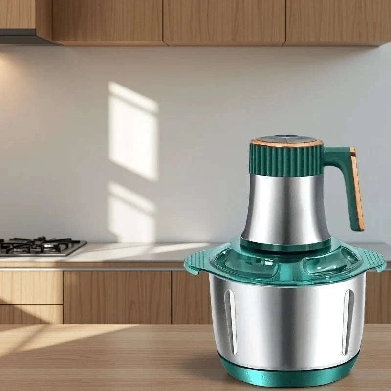 Stainless Steel Meat Grinder and Vegetable Chopper-United States / light green / US|110 V