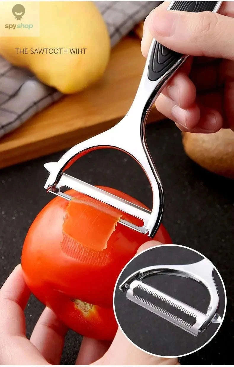 Stainless Steel Multi-Function Peeler for Faster Food Prep-1pc black B