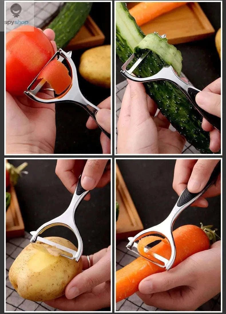 Stainless Steel Multi-Function Peeler for Faster Food Prep-1pc black B