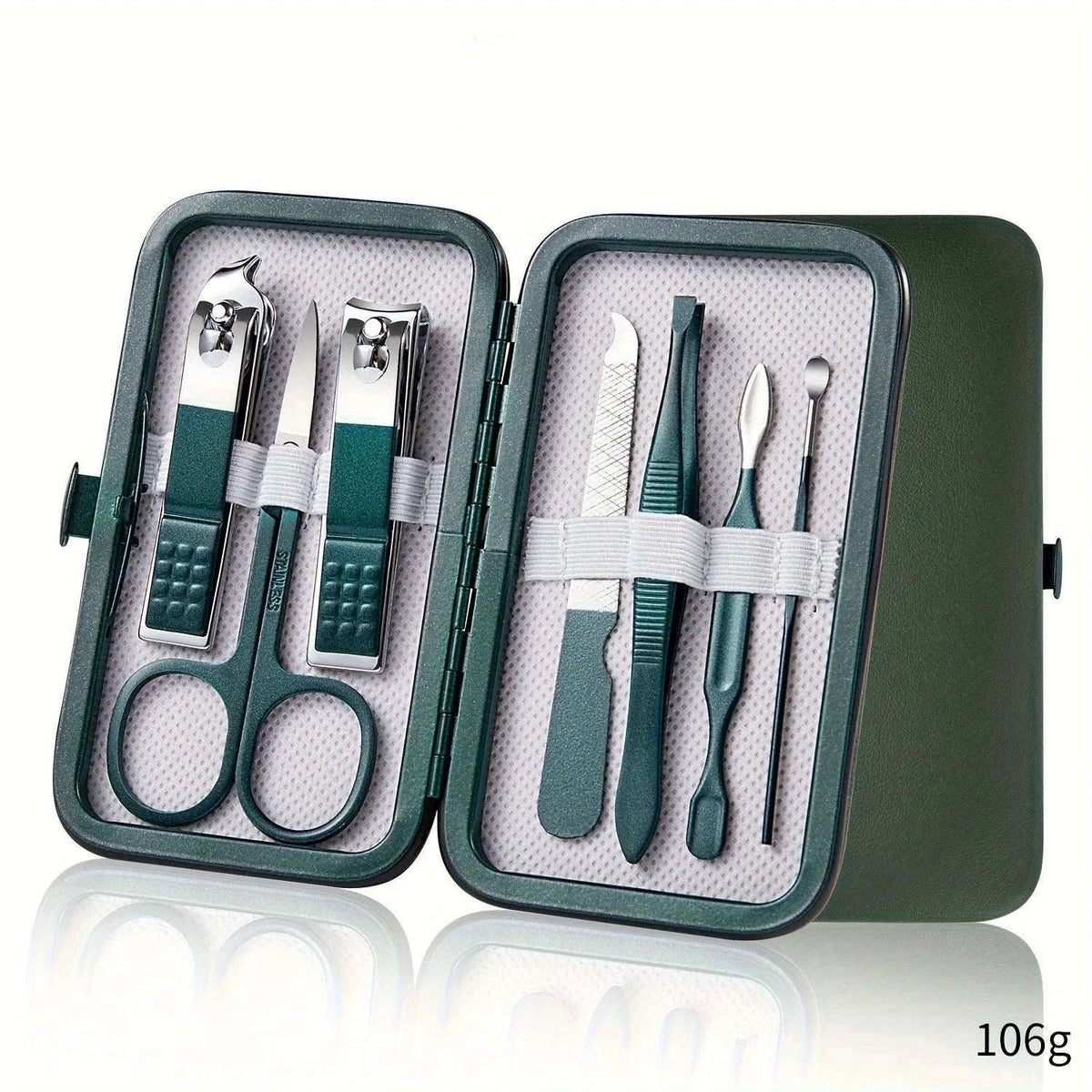 Stainless Steel Nail Kit for Manicures, Pedicures, and Grooming-SET086-18pcs set