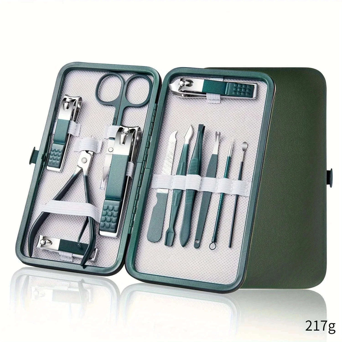 Stainless Steel Nail Kit for Manicures, Pedicures, and Grooming-SET086-18pcs set