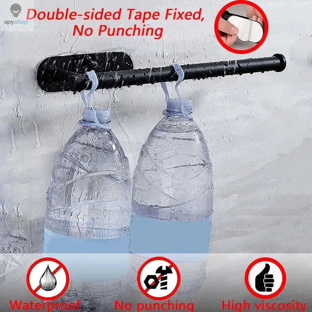 Stainless Steel Paper Towel Holder with Adhesive or Screw Mount-Black Paper Holder