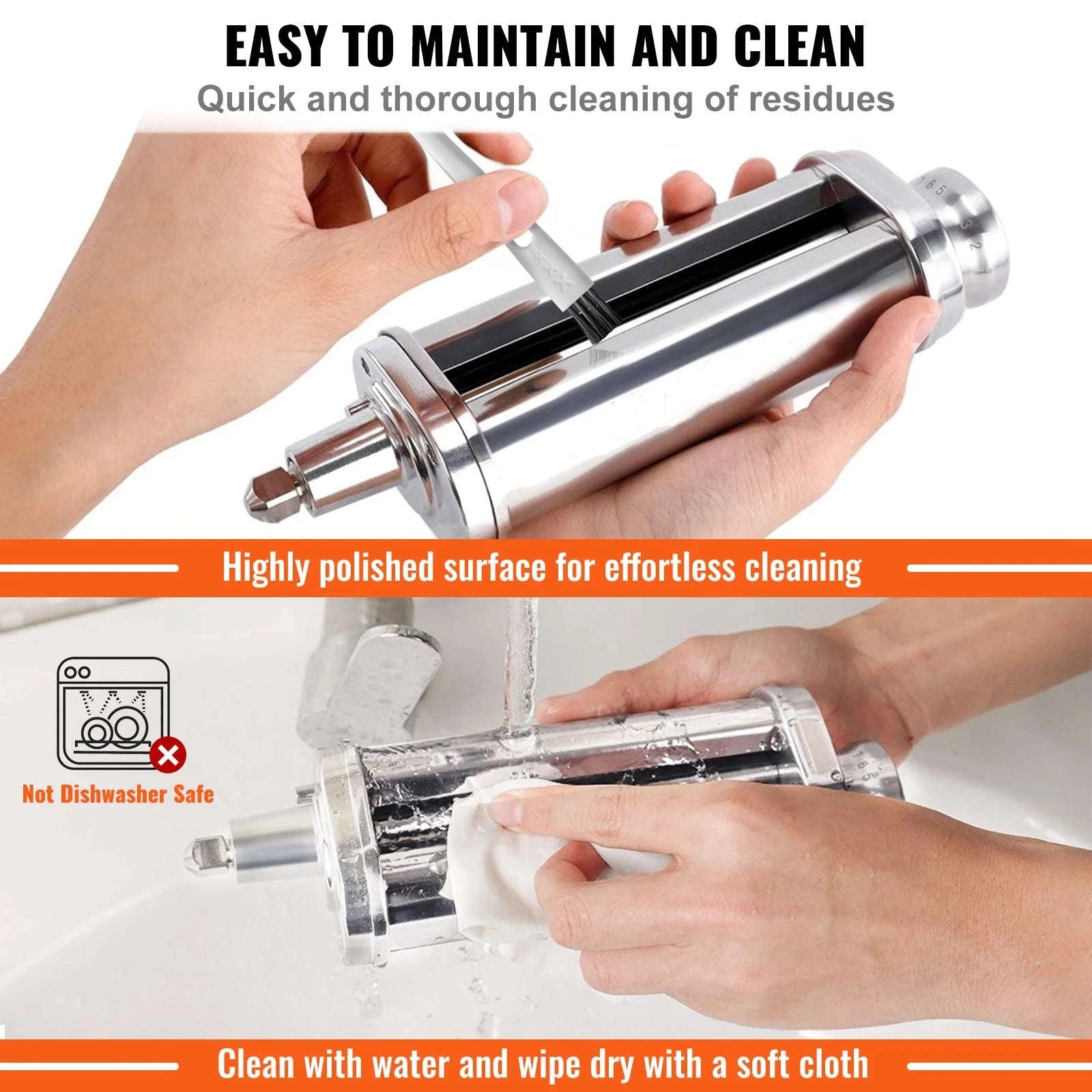 Stainless Steel Pasta Attachment for Stand Mixer-electrically neutral / United Kingdom