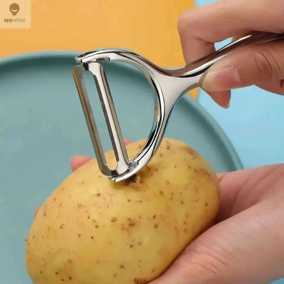 Stainless Steel Peeler – Multi‑Function Tool for Easy Food Prep-1pc black B
