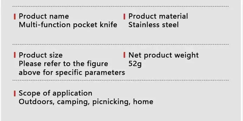 Stainless Steel Pocket Knife Keychain for Everyday Carry-