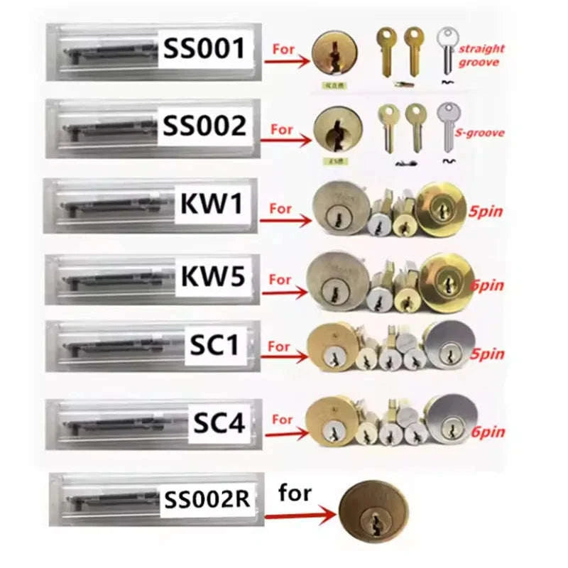 Stainless Steel Precision Tool SS001 O‑Ring Pickup & Hook Decoder Kit-1pcs