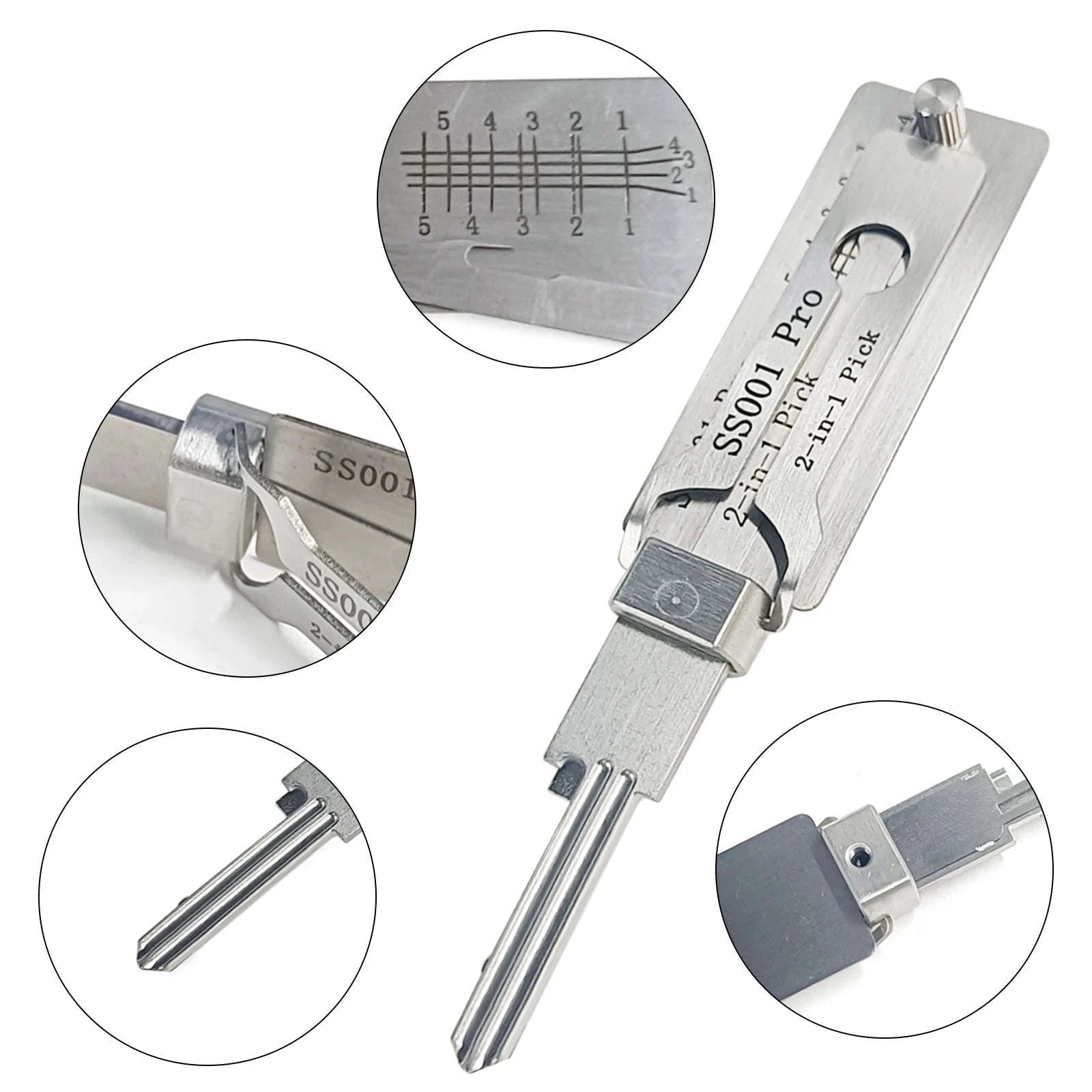 Stainless Steel Precision Tool SS001 O‑Ring Pickup & Hook Decoder Kit-1pcs