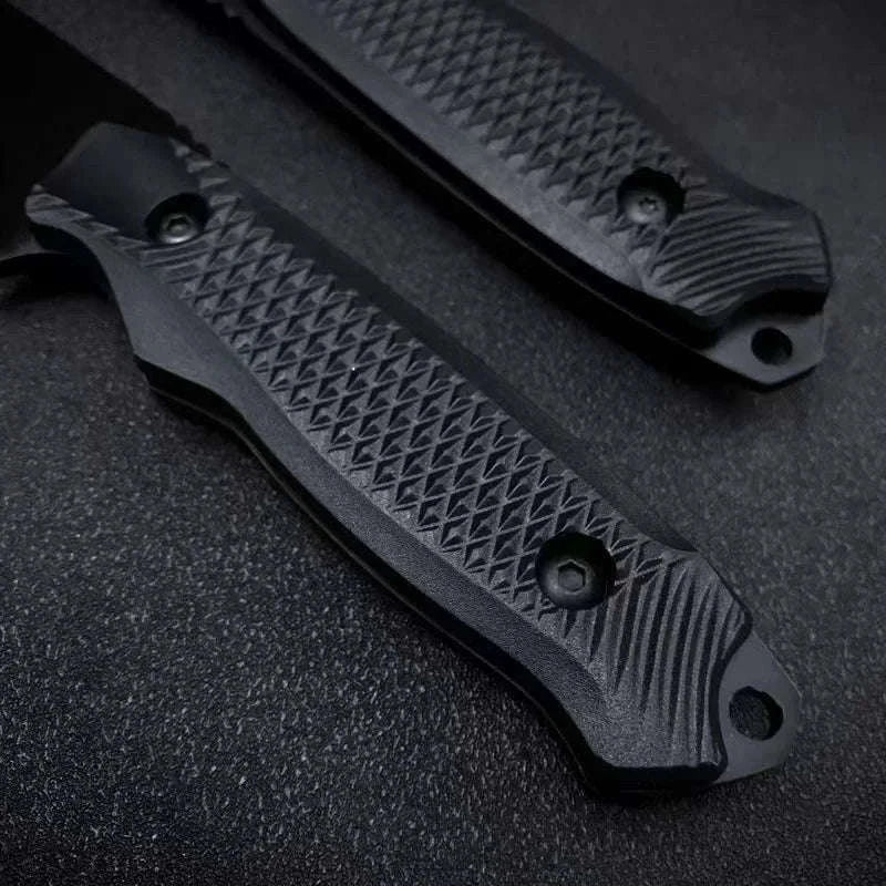 Stainless Steel Sheath Pocket Knife for Outdoor Tasks-BLACK