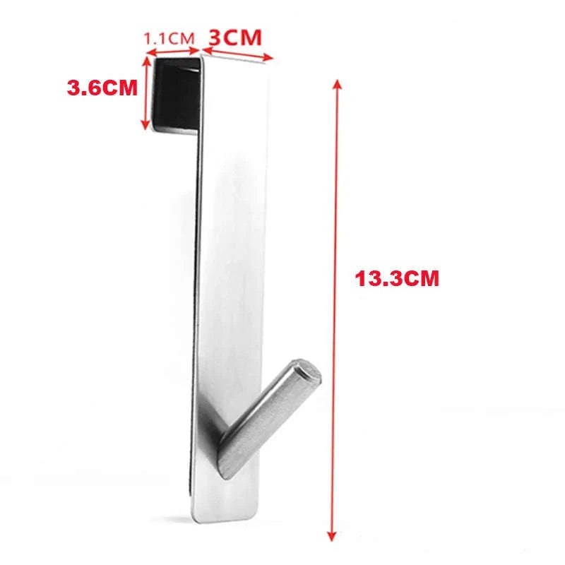 Stainless Steel Shower Door Towel Rack-black