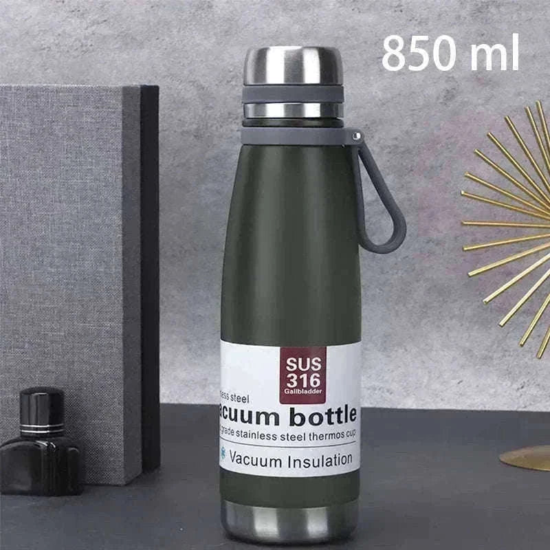 Stainless Steel Thermos Bottle, Large-Capacity Insulated Flask-1500ml yellow