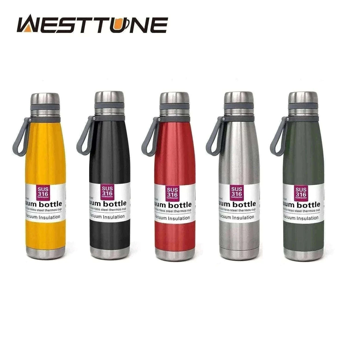 Stainless Steel Thermos Bottle, Large-Capacity Insulated Flask-1500ml yellow