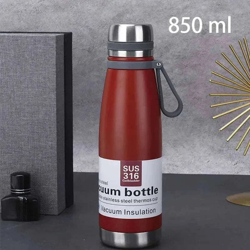 Stainless Steel Thermos Bottle, Large-Capacity Insulated Flask-1500ml yellow