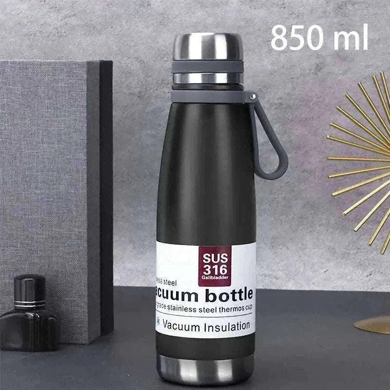 Stainless Steel Thermos Bottle, Large-Capacity Insulated Flask-1500ml yellow