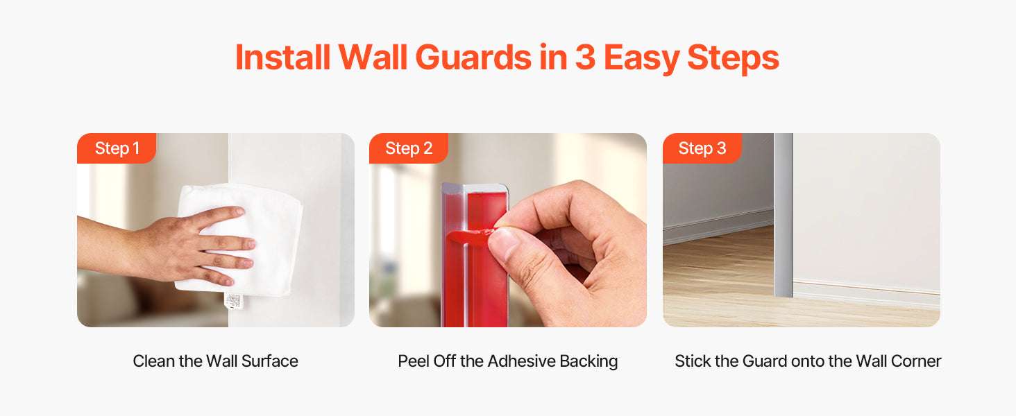 Stainless Steel Wall Corner Protectors 48in 10-Pack with Adhesive-10pcs 48inch / 12 inch / United States